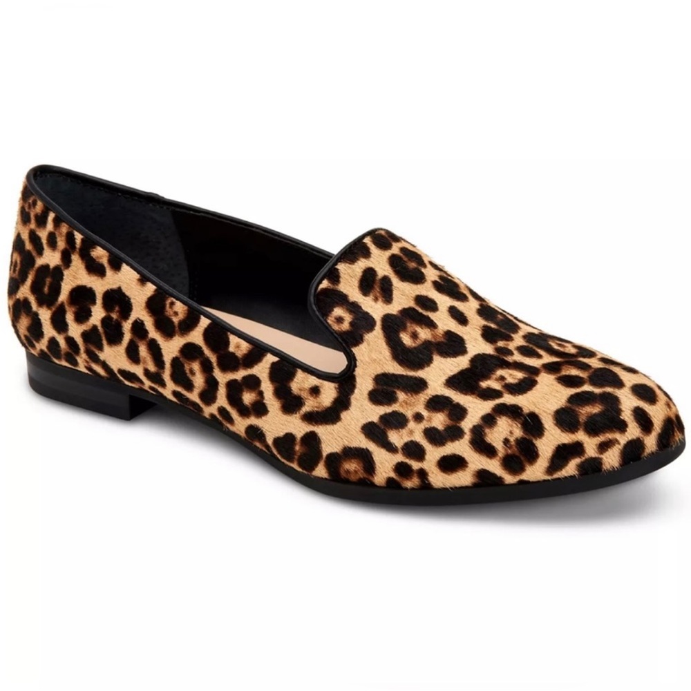 ALFANI Step N Flex Woman’s Oceanaa Flats Calf Hair Leopard Print size 6.5M